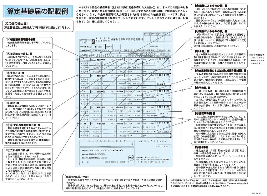 年金 算定 基礎 届 日本 機構 令和３年度算定基礎届の記入方法等が日本年金機構よりリリース！